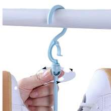 2pcs Balcony Shoe Rack, Outdoor Windproof Household Use. Suitable For Light Shoes, Cautious Use For Heavy Shoes Like Sneakers. Multi-Function Window Hanging Shoe Rack, Suitable For Small Shoes. - Multicolor - View 4