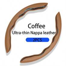 Nappa Leather Car Steering Wheel Cover, Anti-Slip Breathable Ultra-Thin, Suitable For Tesla, Audi And Other Models - Multicolor - View 11