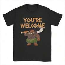 MoanaS Maui Confident Pose You're Welcome Graphic Print T Shirt Men Women  Cotton  Tee Shirt Clothing - 黑色 - 查看 1