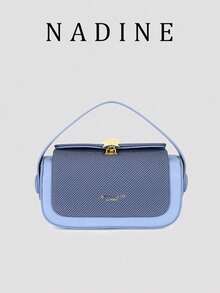 Women's Fashion Shoulder Bag, Casual Versatile Small Square Handbag, Suitable For Outings, Travel, Shopping - Baby Blue - View 3