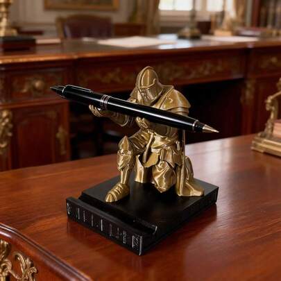 3D打印笔筒桌面装饰，文具收纳整理架，创意桌面配件，高9厘米