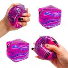 1pc New Nee-Doh Rotating Ice Cube Stress Relief Ice Cube Candy - Birthday Gift - Christmas Gift - Perfect Gift - Collection Display - Hobby Collector - Squeeze - Multicolor - View 4