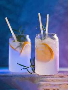 Shimmering Rainbow Paper Straws, Carefully Crafted Straws Suitable For Juice, Smoothie, Birthday Parties, Weddings, Baby Showers, Mermaid Themed Parties - Multicolor 2 - View 2
