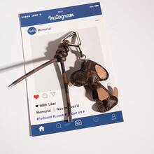 1pc Dog Bag Charm, Original Designer Leather Keychain, Cute Backpack Pendant - Multicolor - View 8