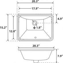 Bathroom Vanity Suites - 20.2x15.1x7.8inch - View 2