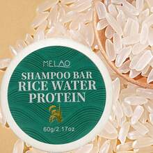 MELAO Rice Protein Shampoo Bar, 60g/2.12oz, Cleansing, Smooth And Glossy, Suitable For All Hair Types - 60g - View 8