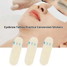 10Pcs Permanent Eyebrow Practice Skin Makeup Tattoo Teacher Practical Sticker Beginner Adhesive Eyebrow Practice Tool - Multicolor - View 9