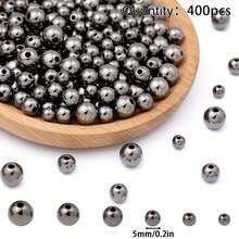 100-1000颗亚克力光滑圆珠,CCB散珠,DIY首饰制作材料,适用于项链、手链、耳环、手工串珠 - diy - 查看 29