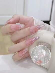 1 paquete de escamas de concha natural ultrafinas y escamas de mica, decoraciones de arte de uñas, accesorios de uñas DIY coreanos - Multicolor - Ver 7