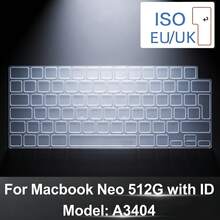 Funda de teclado de TPU 2026 nueva, apta para MacBook Neo 13" modelo A3404, compatible con diseño de teclado de EE. UU. y UE, protector de teclado transparente ultrafino - Ver 8