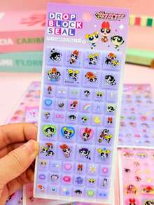 Hình dán hoạt hình 3D Powerpuff Girls, hình dán nổi dễ thương dùng để trang trí sổ lưu niệm, niêm phong, dán gạch, làm quà tặng, cho trẻ em, các ngày lễ, tiệc tùng, tốt nghiệp, Giáng sinh, Lễ Tạ ơn. - Nhiều màu - Xem 6