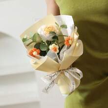 玫瑰花束、人造玫瑰花束、仿真玫瑰花束、创意花束、情人节、圣诞节、求婚、母亲节、教师节、新年礼物、送给朋友的精美生日礼物、毕业生日礼物 - 彩色 - 查看 6