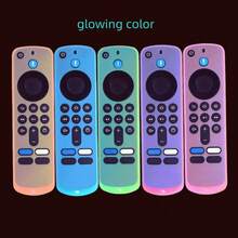 适用于2025款Fire TV Stick 4K/HD遥控器的硅胶保护套，带挂绳，软壳遥控器套 - 多色 - 查看 9