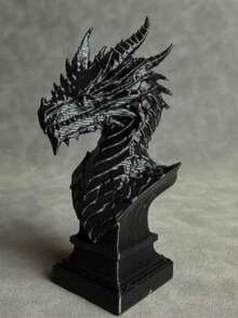 1pc Dragon Half-Body Statue Decor, Suitable For Car Dashboard/Home Bedroom/Desk/Garden/Bonsai/Fish Tank, Creative Unique Gift, Great For Halloween/Christmas/Easter/Valentine's Day/Wedding/Ramadan, Top-Tier Gift Choice - 1PCS - View 8