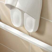 Non-Electric Plastic Wall-Mounted Shoe Rack - Non-Wooden, Suitable For Storing Slippers And Shoes, Great For Bathroom, Bedroom, Home And Dorm Use - White - View 3