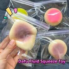 超柔软橡皮泥状奶油面包造型挤压玩具，慢回弹减压解压玩具，适合作为生日礼物送给家人、朋友，或作为派对小礼物 - 彩色 - 查看 2