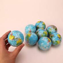 1包（1/3/5/10个）蓝色星球挤压球 - 柔软海绵放松小礼物，适合地球日派对礼品、嘉年华奖品和礼物，缓解工作和学习压力的小礼物 - 彩色 - 查看 8