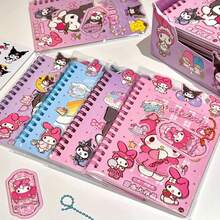 SANRIO 25 片玉鬼沟旋律贴纸可爱 DIY 记账套装带线圈笔记本吊坠学校用品、文具用品、学习用品、完美派对礼物、粉丝节日礼物。 - 彩色 - 查看 2