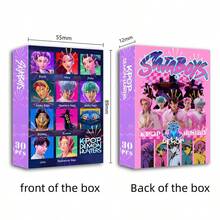 30 piezas Tarjetas fotográficas periféricas del grupo de música Sagara Boy Band, mini tarjetas LOMO coleccionables de doble cara, tarjetas de felicitación - Multicolor - Ver 17