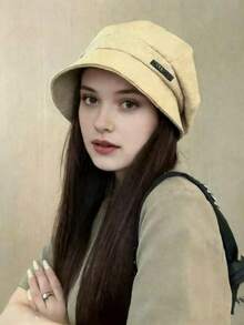 Women's 3-In-1 Bucket Hat, Fashionable Versatile Beret Cap Suitable For Casual Outings, Autumn/Winter - Fisherman's Hat - View 4