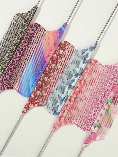 钢针尖梳，耐用ABS塑料材质，防静电，适用于卷发、波浪发、直发等各种发质，打造顺滑造型，无香型，易于清洁