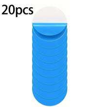 20pcs Square Underwater Self-Adhesive Pool Patch Kit, Inflatable Swimming Ring Repair Patches For Above Ground And Water Parks - Blue - View 11
