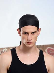 1条吸湿排汗头带，速干运动头带，骷髅图案头巾，男女通用海盗头饰 - A - 查看 6