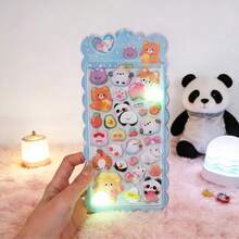 Cute Animal Cartoon 3D Stickers - Light Color Design, Suitable For Smartphone Cases, Laptops, Crafts, Scissors, Diaries, 3D Embossed Stickers, Graffiti Stickers. Some Styles May Have Color Differences And Will Be Randomly Sent. Cartoon 3D Embossed Sticker, Abstract Style, Suitable For Helmet Decoration, Craft Book Making, Car Decoration, Party Decoration - Multicolor - View 3