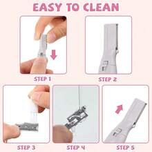 Máy tỉa lông mày điện xoay được Tongtletech dành cho nữ, máy cạo râu chính xác vùng kín, nách, chân, toàn thân, cầm tay. - A - Xem 4