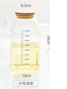 1 chai thủy tinh vuông đựng dầu ăn, chai đựng nước tương, giấm, gia vị dung tích lớn, chai đựng dầu ăn gia dụng kín, chống rò rỉ. - Trong sáng - Xem 13