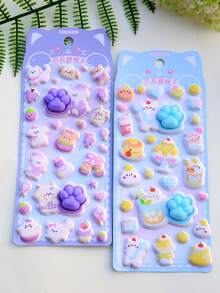 3D Schaumstoff Aufkleber, Corgi, Fuchs, süße Pfirsich Aufkleber, DIY Scrapbooking, Tagebuch, Wasserflasche, Handyhülle, dekorative Aufkleber - Verschiedenfarbig - Übersicht 5
