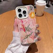 1pc TPU Material Cute Sea Turtle & Shell Patterned Phone Case, Compatible With Iphone 17 Pro Max/17/16 Pro Max/15/13/12/11, S20 FE/A15/S24/A55, Note 11/12/13 Pro, Full Coverage Anti-Drop Soft Protective Cover - White - View 4
