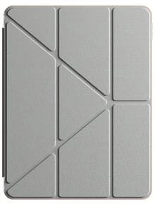 1个透明亚克力Y型可折叠支架保护套，适用于iPad 11英寸（A16 2025），多角度支架带笔槽，防刮防弯折亚克力后盖，适用于iPad Air 11英寸（M3 2025），磁吸自动休眠/唤醒，简约/休闲/经典设计，适用于iPad Mini 6/7、iPad Air 9.7英寸、10.2英寸（第7/8/9代）、iPad Air 3 10.5英寸、iPad Air 4/5/6（第10代，2022款，10.9英寸）、iPad Pro 11英寸、iPad Air 11英寸（M2）、iPad Air 13英寸（M2）、iPad Pro 11英寸（M4），灰色 - 淺灰色 - 查看 7