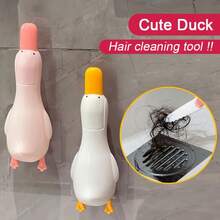 1pc Cartoon Duck Shaped Drain Hair Catcher, Reusable For Cleaning Hair And Debris In Kitchen Sink And Bathroom Drain - Multiple Styles - View 12