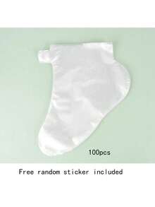 500只一次性足膜袜，保湿、防皲裂、防冻伤、防水足部护理套，通用足套 - 彩色 - 查看 17