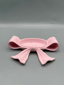 1 khay đựng trang sức nơ hồng, hộp đựng trang sức nơ nữ tính, phụ kiện trang trí bàn làm việc, hộp đựng đồ trang điểm. - Nhiều màu - Xem 4