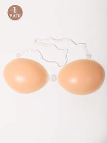 Silicone Bra With Thick Straps, Invisible Push-Up Bra, Waterproof & Skin-Friendly For Women - Beige - View 8