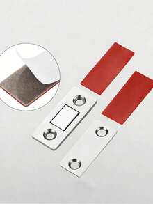 超薄自粘磁性柜锁 - 免钻孔磁性门闩，防盗锁，适用于衣柜、壁橱、冰箱、橱柜 - 强力磁条（安装简便）密封胶磁性柜门抽屉锁，适用于厨房橱柜和衣柜的闭合 - 彩色 - 查看 6