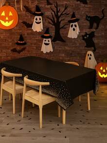 1/2pcs Disposable Tablecloth, Polka Dot Pattern, 137x274cm/54x108in, Thick & Durable Reusable Tablecloth For Birthday Party, Back To School Party, Ramadan, Wedding, Outdoor Picnic - Multicolor - View 9