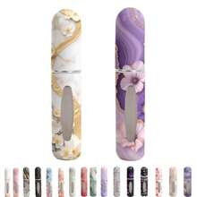 Refillable Perfume Atomizer Travel Bottles Portable Leakproof Mini Sprayer For Cologne And Essential Oils Plastic Empty Perfume Bottles With Unique Patterns 2 Pcs Pack Of 5 Ml Marble Flower - Marble Flower - View 8