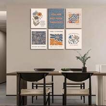 6 Stück Boho-Stil Poster für psychische Gesundheit, motivierende Psychologie Wandkunst, inspirierende Zitate für Therapieraum, ungerahmte Leinwand Wanddekoration, Größe 20 x 25 cm - Wort - Übersicht 7