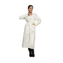 Women's Max Long Overcoat In Brushed Wool Hbd Plus - Sbt-005 - Blanquecino - Ver 2
