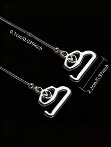 8条透明细款防滑隐形肩带，配优雅心形扣 - 无缝防滑吊带，适用于女士露背连衣裙、无肩带上衣和吊带裙 - 透明精致日常及特殊场合配饰 - 彩色 - 查看 12