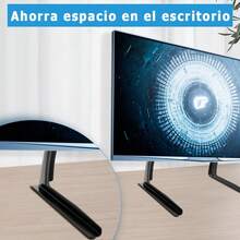 Soporte de Mesa para TV de 2 Piezas - Compatible con Pantallas LCD/LED/Plasma de 14-42", VESA Compatible (100x100~200x200mm) - Negro - Ver 5