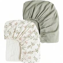 2 tấm lót thay tã bằng vải muslin cho bé, siêu mềm mại và thoáng khí, thích hợp cho cả bé trai và bé gái, quà tặng cho lễ tắm bé. - Nhiều màu - Xem 20
