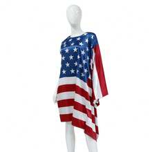 Adult Independence Day Flag Theme COS Costume For Holiday Party & Performance - Multicolor - View 5