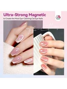 Bộ dụng cụ tạo hiệu ứng mắt mèo 3 trong 1 SAVILAND với nam châm hút Neodymium N35 mạnh mẽ, que hút hai đầu cho nhiều hiệu ứng mắt mèo khác nhau, dụng cụ làm móng chuyên nghiệp tại nhà và salon. - Bạc - Xem 7