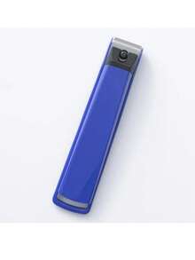 KAI Large Stainless Steel Nail Clipper With Built-In Nail File And Clipping Catcher, Precision Sharp Edge Fingernail And Toenail Cutter, Professional Nail Trimmer Grooming Tool For Men Women Home Salon Use - Blue - View 2