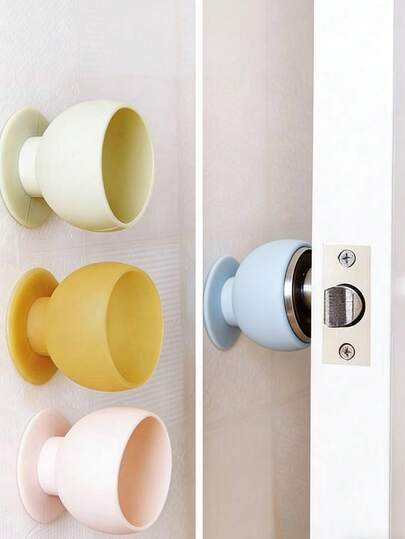 硅胶门把手缓冲垫，防碰撞降噪，保护墙面，防静电门把手套