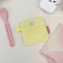 Hộp đựng tai nghe mềm mại màu kẹo ngọt, túi đựng di động, túi đựng tai nghe Bluetooth cho nữ, ví đựng tiền, ví mini, ví nhỏ đựng tiền xu, đồ dùng du lịch mùa hè - Nhiều màu - Xem 8